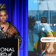 Melina Matsoukas accepts the best directorial debut award for “Queen & Slim,” at the National Board of Review Awards gala on Wednesday, Jan. 8, 2020; Instagram x Share Black Stories ‘Future First’ Reels Challenge flyer
